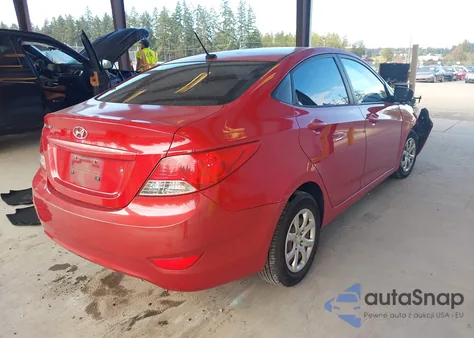 2012 Hyundai Accent Gls z USA, uszkodzony, nr VIN KMHCT4AE7CU204244